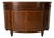 Vintage Regency Style Mahogany Burl Demilune Sideboard / Bar Cabinet For Sale