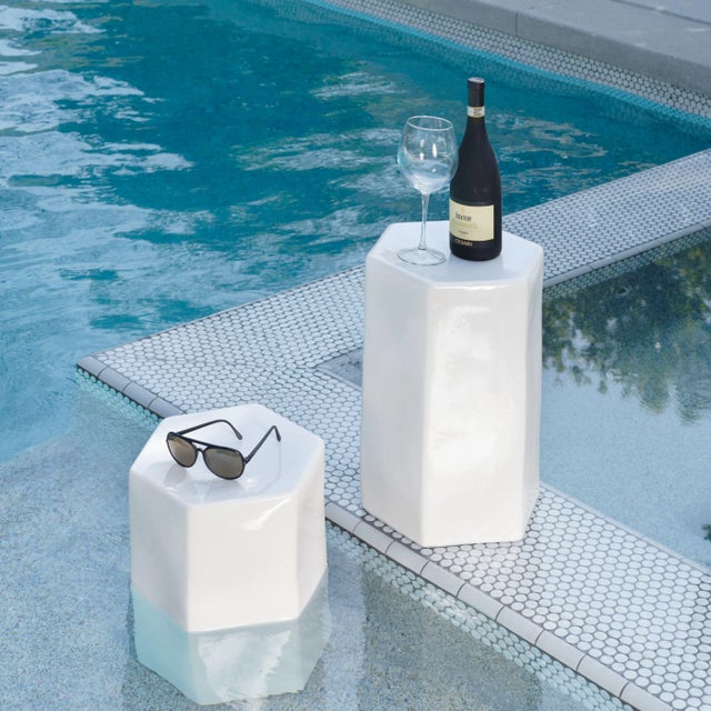 Jamie Young Porto Side Table in White, Small For Sale - Image 12 of 12