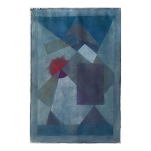 Moses Bagel BahelferPolish French Judaica Watercolor Gouache Painting Original Bauhaus Yiddish Art
