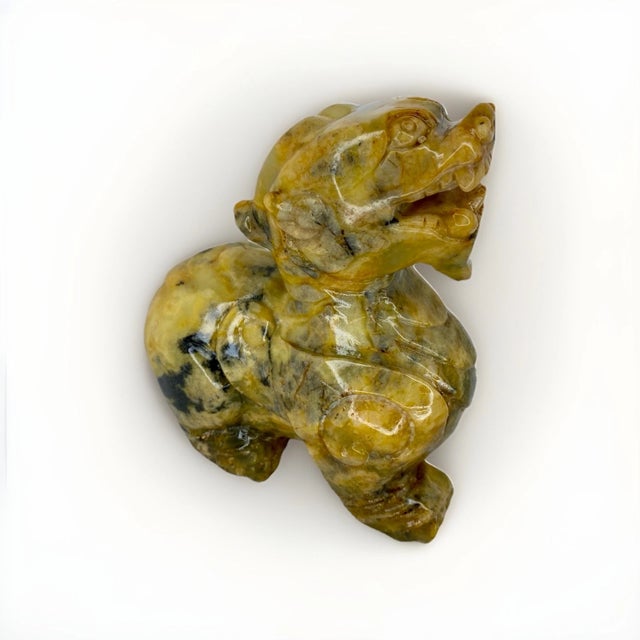 Unique Antique Chinese Jade Pixiu Statue Wealth Guardian Feng Shui Fortune Beast For Sale In Las Vegas - Image 6 of 12