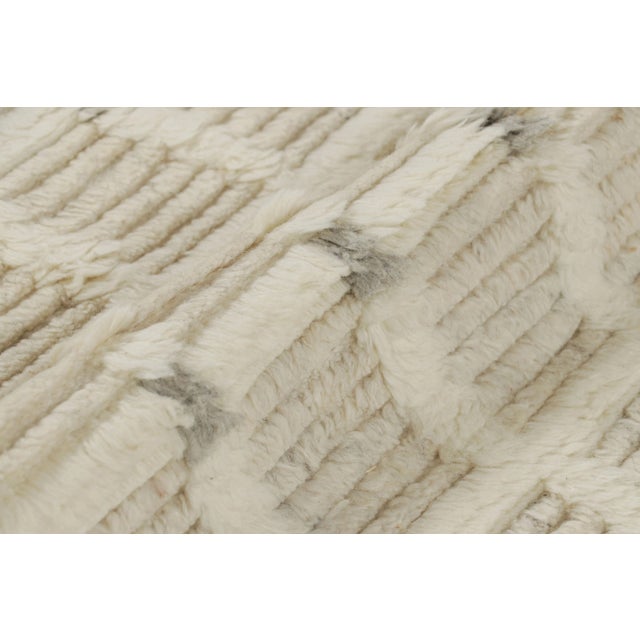 Not Yet Made - Made To Order Rug & Kilim’s Modern Rug with White Cream Grid Geometric Patterns - 9x12 For Sale - Image 5 of 6