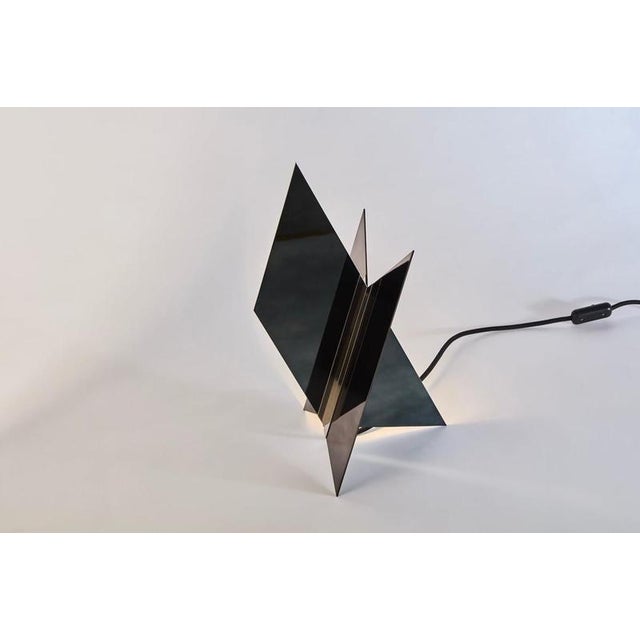 Metal Geometric Flare 02 Table Lamp by Jennifer Midoz For Sale - Image 7 of 10