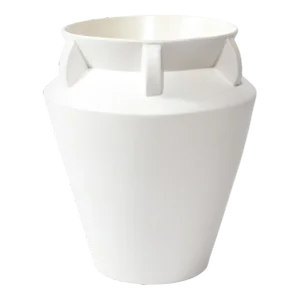Late 20th Century Modernist Urn Form White Ceramic Vase