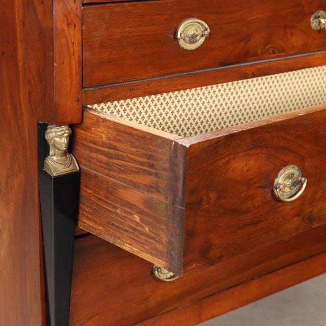 Empire Chest of Drawers in Walnut For Sale - Image 6 of 12