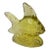 Mid Century Yellow Glass Angel Fish Figurine For Sale