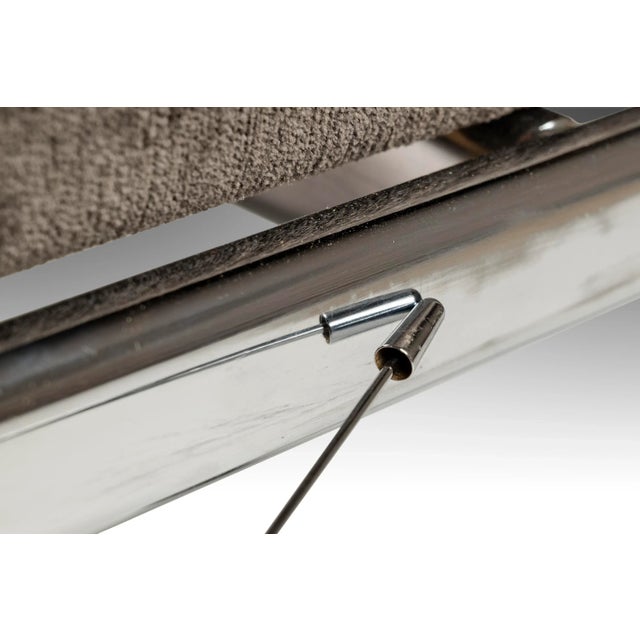 Metal Circa 1970s Ilmari Tapiovaara for Stendig Chrome Frame Three Seat Bench For Sale - Image 7 of 12