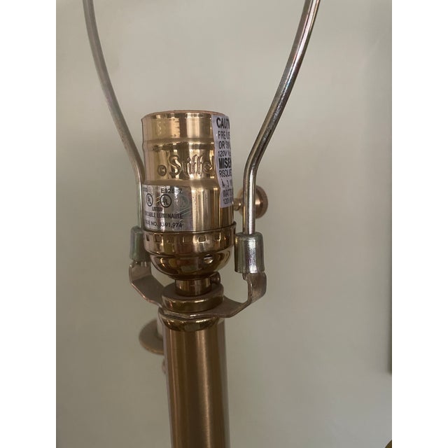Stiffel 1960s Stiffel 4 Bulb Torchiere Candelabra Lamp With Shade For Sale - Image 4 of 5