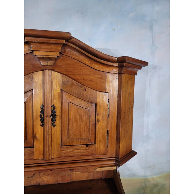 Small Sideboard with Two Mountain Bodies in Fir, 1890s For Sale - Image 9 of 13