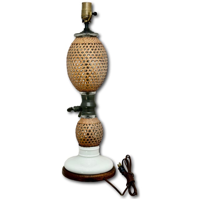 Antique Briet Paris France Double Gourd Siphon Soda Water Maker & Dispenser Now Table Lamp Base - Circa 1800s For Sale - Image 10 of 18