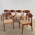 Mid-Century Modern 1960s Scandinavian Modern Teak and Rope Weave Dining Chairs - Set of 6 For Sale - Image 3 of 10