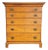Antique American Chippendale Tiger Maple Tall Chest / Dresser For Sale