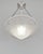 Daum Lorrain A beautiful French 1926-1934 art deco chandelier in nickel plated solid brass or bronze holding a large bowl...