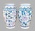 Ceramic Hand-Painted Chinese Chinoiserie Floral Vases - A Pair For Sale - Image 7 of 11