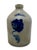 American Nice Small 1 Gallon Size Antique American New York Stoneware Jug With Big Deep Blue Flower Decoration - Circa Mid 1800s For Sale - Image 3 of 18