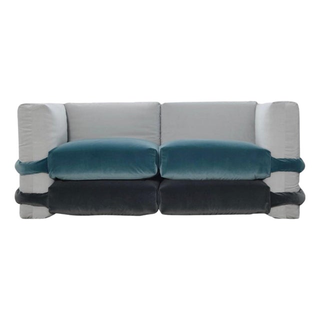 Pillow Sofa in Velvet by Muller Van Severen for BD Barcelona For Sale