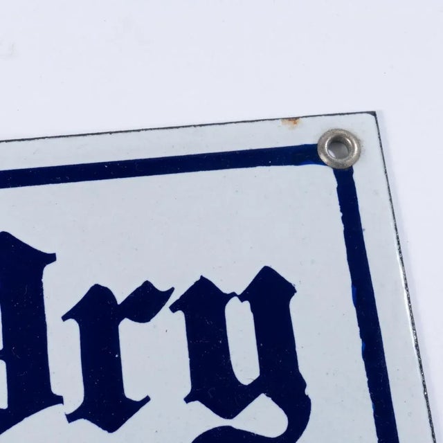 1920s Porcelain New England Dry Soda Sign For Sale - Image 4 of 7