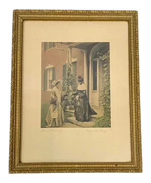 Wallace Nutting Early 20th Century Hand Colored Photograph C.1910