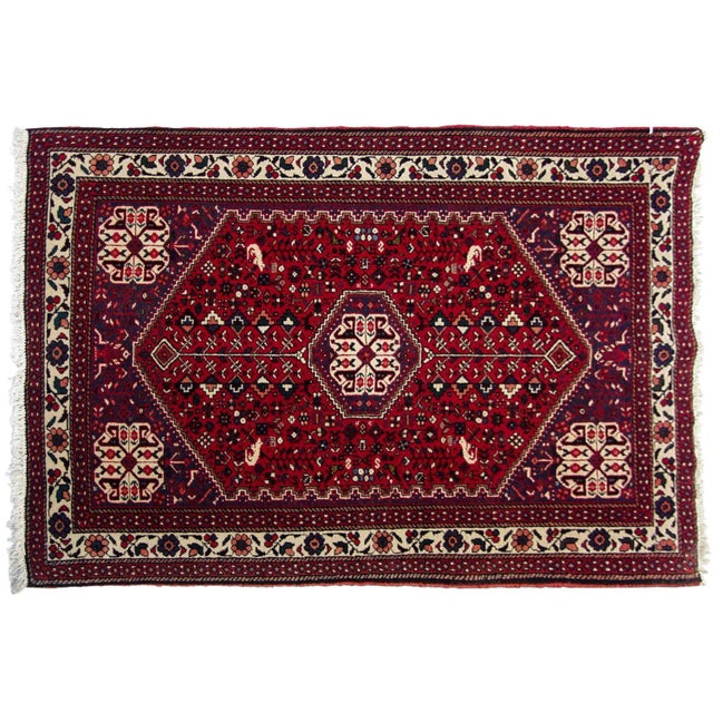 Textile Vintage Abadeh Rug - 3'5" X 5' For Sale - Image 7 of 9