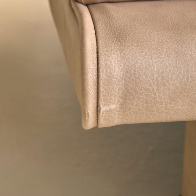 Rare Italian Leather 3-Seat Sofa by Marzio Cecchi, 1970s For Sale - Image 9 of 12