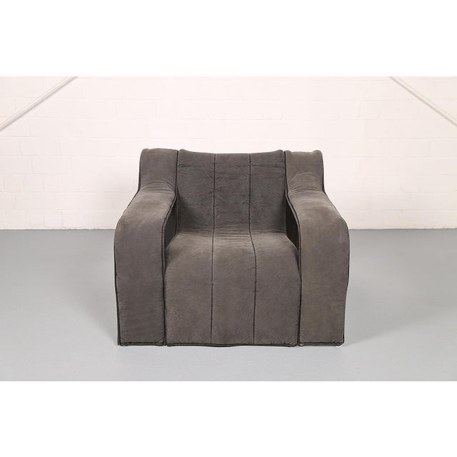 Danish Steel Tube Lounge Chair with Graphic Upholstery from Kebe, Denmark, 1970s For Sale - Image 10 of 18