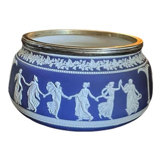 19th Century James Dudson Jasperware Wedgwood Style Salad Bowl For Sale