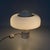 Italian Space Age White Metal and Acrylic Glass Brumbury Table Lamp attributed to Luigi Massoni for Guzzini, 1970s For Sale - Image 3 of 17