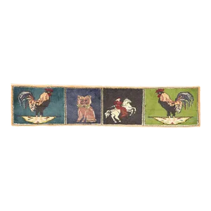 Vintage Turkish Pictorial Rug - 01'06 x 06'11