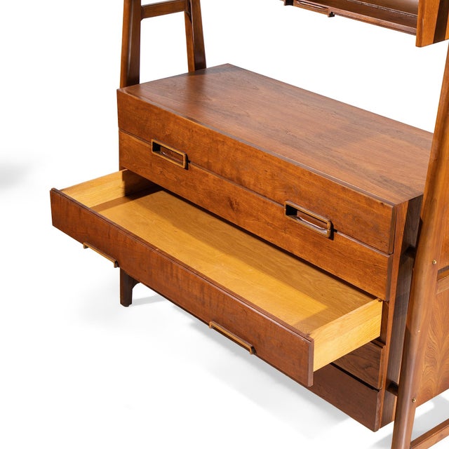 Silvio Cavatorta Mid Century Italian Mahogany Cabinet Bookcase For Sale - Image 10 of 10