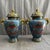 A striking pair of large Chinese Cloisonné Enamel "General Jars." These vibrant vessels feature five-clawed red dragons...