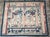This magnificent vintage tapestry, dating to circa 2000, presents an elaborate classical garden scene defined by...