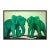 Sarah Edwards Jade Elephants by Sarah Edwards, Art Print in Black Frame, Medium For Sale - Image 4 of 4