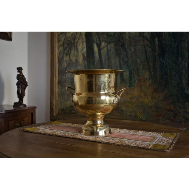 Brass Magnum Champagne Cooler For Sale - Image 6 of 7