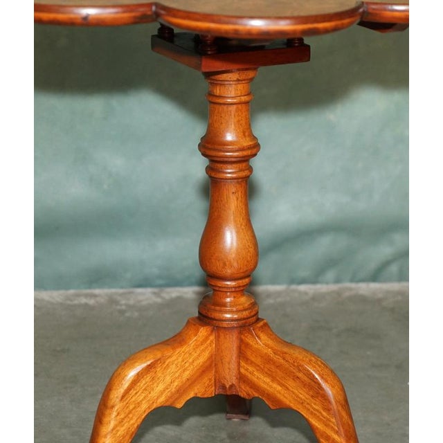 Antique Pollard Oak Tripod Birdcage Dining Table after Thomas Chippendale For Sale - Image 9 of 17