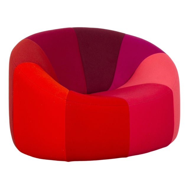 Pumpkin Fabric Chair in Red by Pierre Paulin for Ligne Roset For Sale