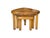 Pierre Chapo Triangular Oak Nesting Tables by Pierre Chapo, 1970s, Set of 3 For Sale - Image 4 of 10