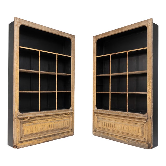 Antique Oak Bookcases, 1900, Set of 2 For Sale