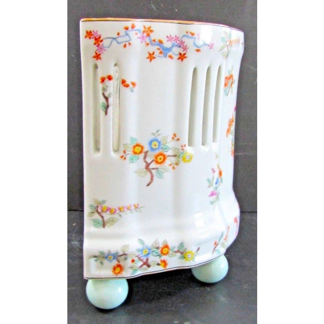 1980s 1980s United Wilson Porcelain Factory Classic Chinoiserie Hand-Painted Ceramic Planter For Sale - Image 5 of 13