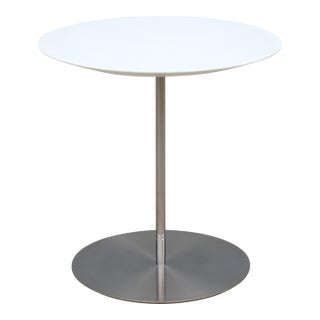 Minimalist Jephson Robb for Bernhardt Design Quiet Round Occasional Side Table For Sale
