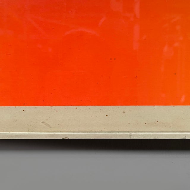 Italian Modern Geometrical Silkscreen Print with Collage on Paper, 1970s, 1970s, Wood & Paper For Sale - Image 11 of 18