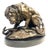 Bronze Sculpture of Lion Attacking Snake For Sale