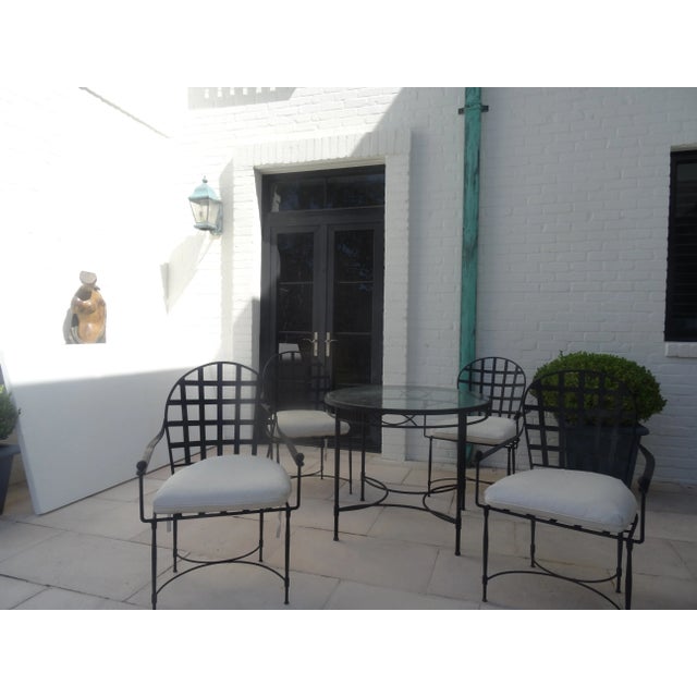 Vintage Mario Papperzini for Salterini Iron Garden Dining Suite, Attributed For Sale - Image 9 of 11