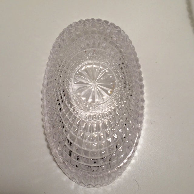 Metal Cake Basket Metal and Crystal Made in England For Sale - Image 7 of 10