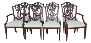 8 Chippendale Style Vintage Henredon Dining Chairs B Bo