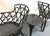 Vintage Set of 'Barrycraft' Style Cast Aluminum Outdoor Table and Two Chairs- 3 Pieces For Sale - Image 15 of 18