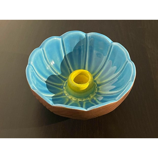 Mid-Century Modern Mid-Century Sequoia Ware Usa Pottery Candleholder Catchall For Sale - Image 3 of 10