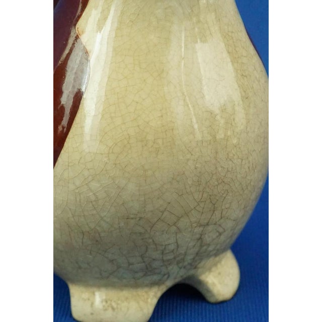 Small Zoomorphic Jug in the Shape of a Penguin in Glazed and Vitrified Ceramic by Marcel Sandoz, 1930s For Sale - Image 13 of 18