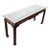 Glass Top Wood Console Table For Sale