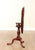 Wood Antique Queen Anne Style Solid Mahogany Round Tilt-Top Table For Sale - Image 7 of 12