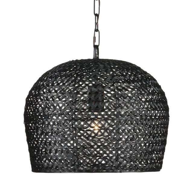 Currey & Company Piero Black Small Pendant For Sale