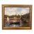 1970s Charming Oil Painting: Maritime Harbor Scene With Sailboats, on Canvas and Framed - Signed For Sale
